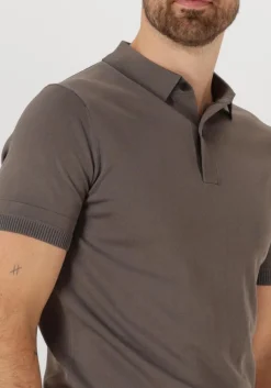 GENTI grijze polo polo button ss k2046-1260 grijs New