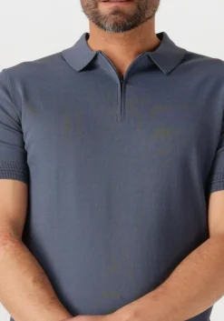 GENTI grijze polo polo zip ss k2053-1260 grijs Clearance