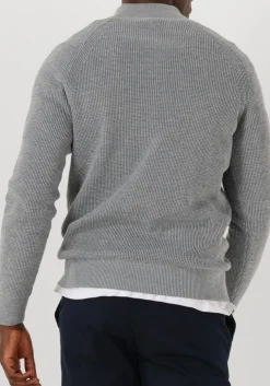GENTILUOMO grijze trui turtle zip grijs Hot