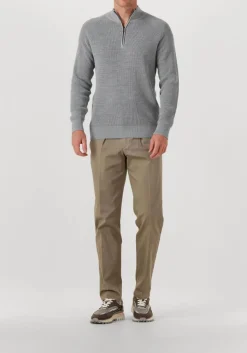 GENTILUOMO grijze trui turtle zip grijs Hot