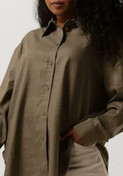 GESTUZ grijze blouses lizagz oz linen shirt grijs