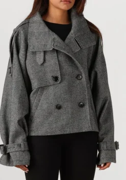 GESTUZ grijze mantel gzavic short jacket grijs Best