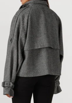 GESTUZ grijze mantel gzavic short jacket grijs Best