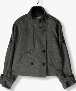 GESTUZ grijze mantel gzavic short jacket grijs Best