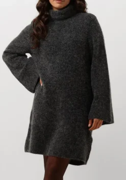 GESTUZ grijze mini jurk alphagz rollneck dress grijs Discount