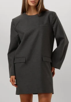 GESTUZ grijze mini jurk paulagz melange blazer dress grijs Sale