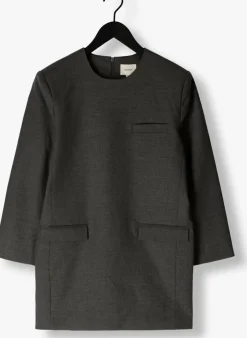 GESTUZ grijze mini jurk paulagz melange blazer dress grijs Sale