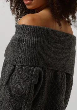 GESTUZ grijze trui adiegz off shoulder grijs Best