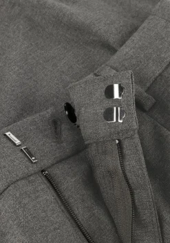 GESTUZ grijze wijde broek gzpaula melange mw wide pants grijs Best