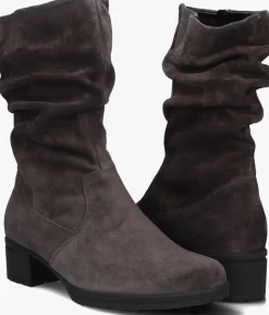 HARTJES grijze enkellaarsjes sue d laars grijs Sale