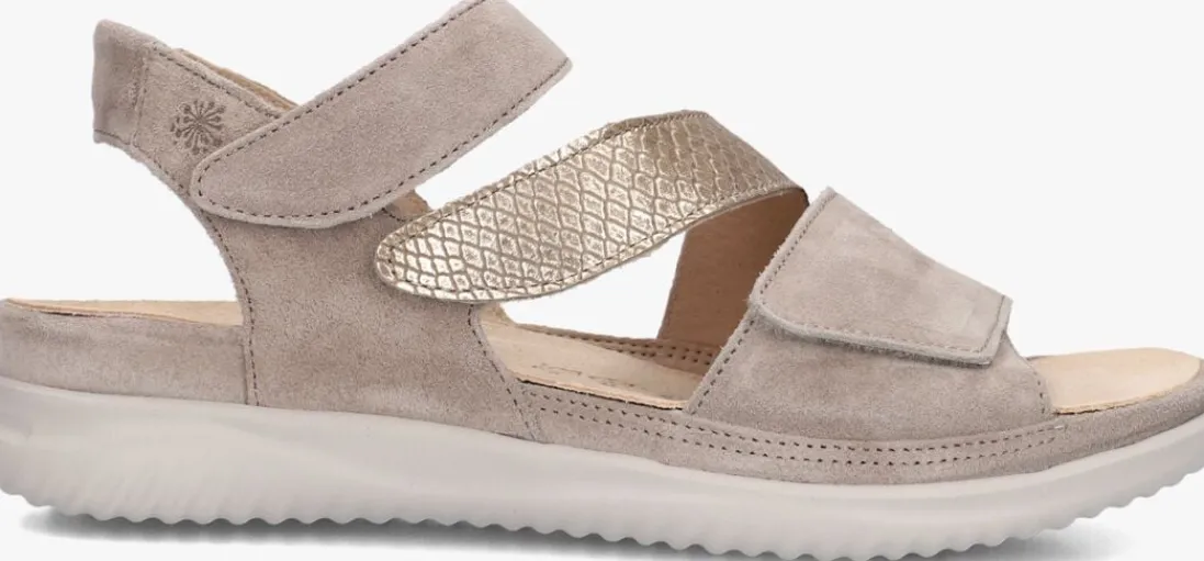 HARTJES grijze platte sandalen breeze grijs Online