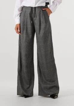HAUTE L'AMITIÉ grijze haute l'amitié wijde broek michelle check tailor tie tall pants grijs Clearance