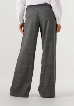 HAUTE L'AMITIÉ grijze haute l'amitié wijde broek michelle check tailor tie tall pants grijs Clearance