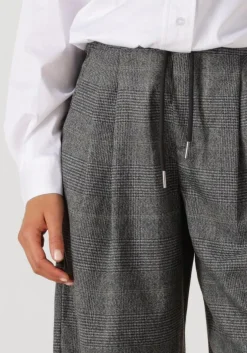 HAUTE L'AMITIÉ grijze haute l'amitié wijde broek michelle check tailor tie tall pants grijs Clearance