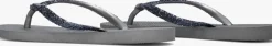 HAVAIANAS grijze teenslippers kids slim glitter ii grijs Discount