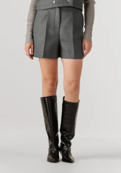 HERSKIND grijze korte broek reggy midt waist short grijs Discount