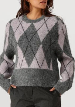 HERSKIND grijze trui carter knit blouse grijs Online