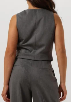 JANICE grijze gilet dave gilet grijs Sale