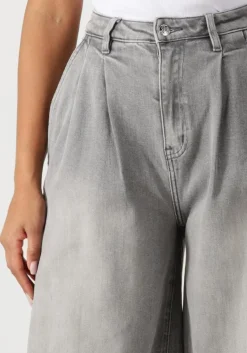 JANICE grijze wide jeans jeans wijde pijp stretch dollar grijs Outlet