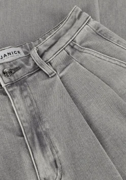 JANICE grijze wide jeans jeans wijde pijp stretch dollar grijs Outlet