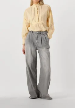 JANICE grijze wide jeans jeans wijde pijp stretch dollar grijs Outlet