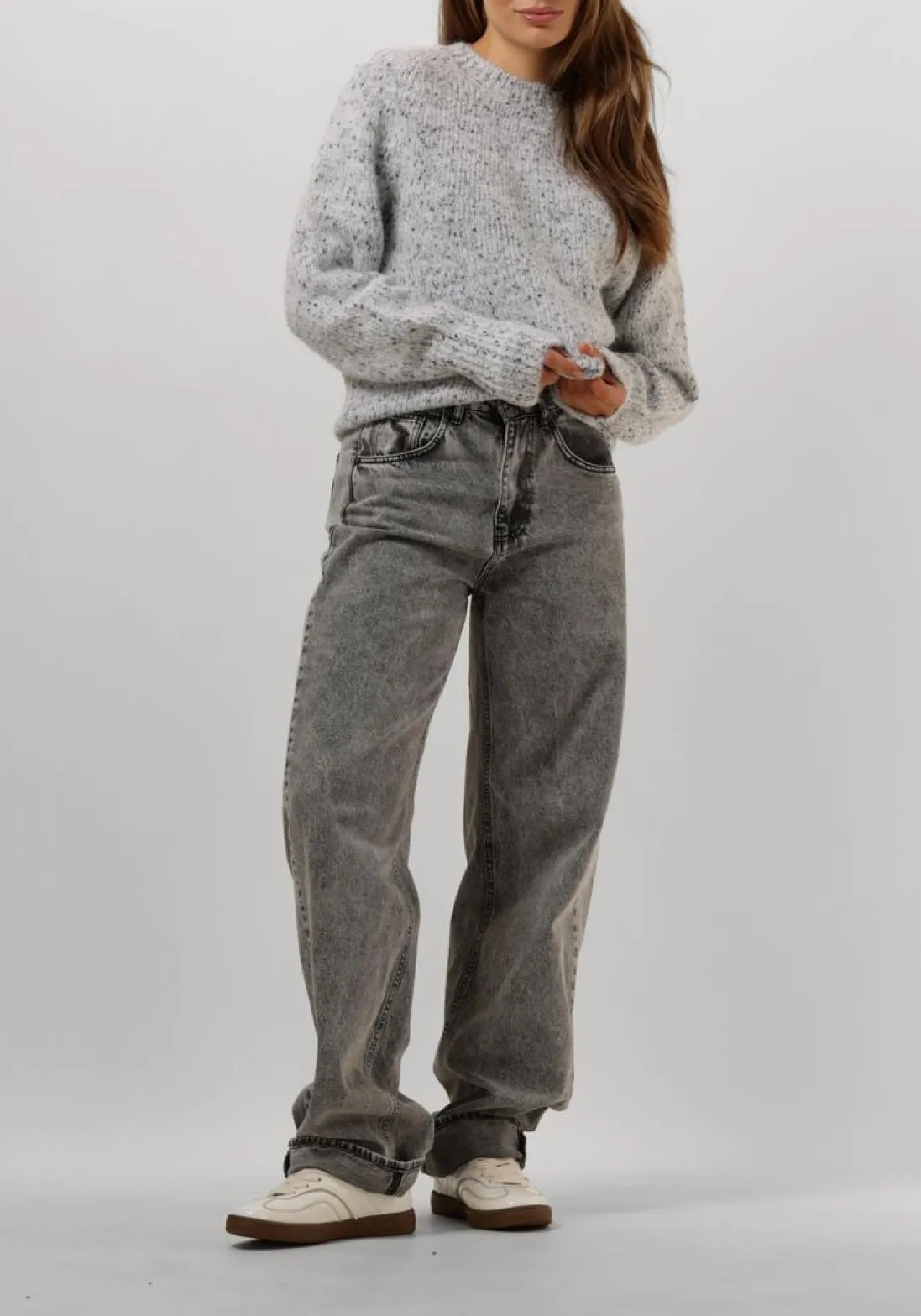 KNIT-TED grijze trui blair grijs Outlet