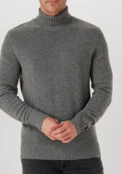 LEURINK KNIT grijze coltrui trani col grijs Discount