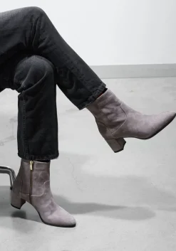 LINA LOCCHI grijze enkellaarsjes 8543 grijs Clearance