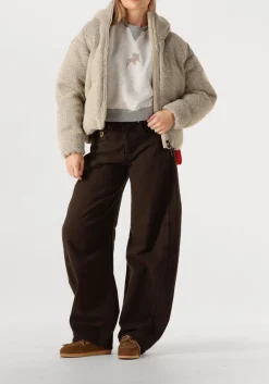 LOIS JEANS grijze sweater cropp over lichtgrijs Clearance