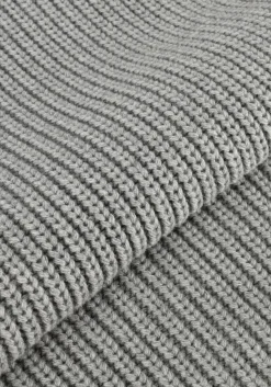 MOS MOSH grijze coltrui mmbiola bine knit vest grijs