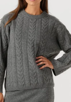 MOS MOSH grijze trui mmbryndis crewneck knit grijs Discount