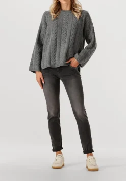 MOS MOSH grijze trui mmbryndis crewneck knit grijs Discount