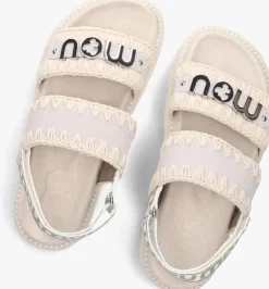 MOU grijze platte sandalen bio sandal grijs Best