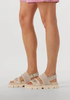 MOU grijze platte sandalen bio sandal grijs Best