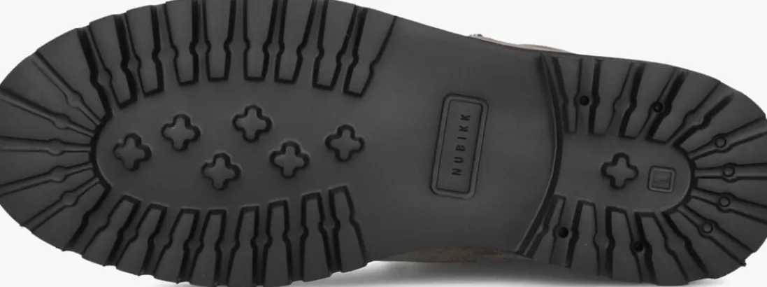 NUBIKK grijze veterboots logan chad fur grijs Best