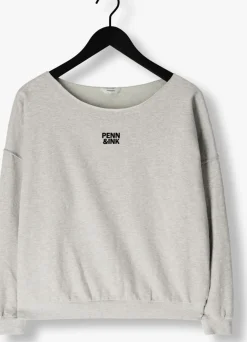 PENN & INK grijze trui sweater w25f1703 grijs Online