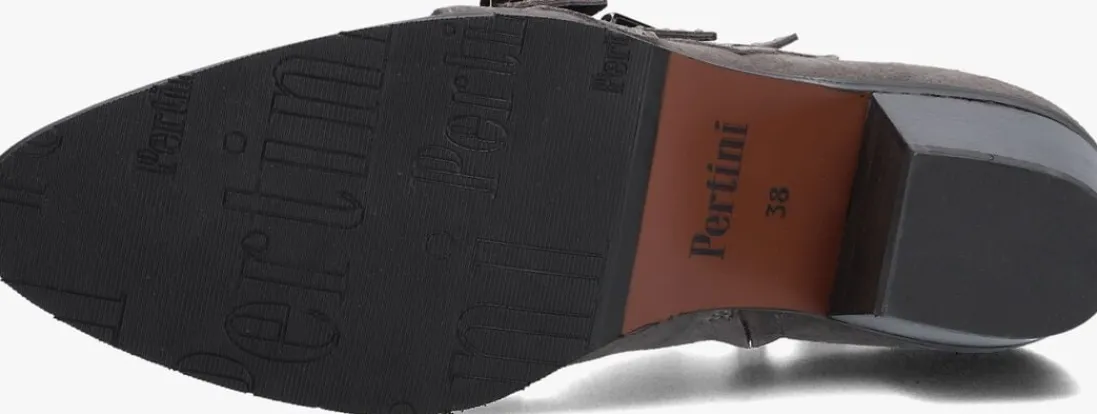 PERTINI grijze enkellaarsjes 12368 grijs Clearance