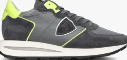 PHILIPPE MODEL grijze lage sneakers tropez haute low man grijs Hot