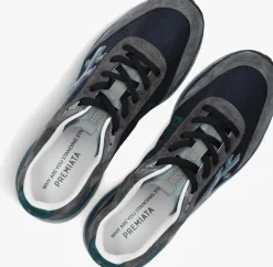 PREMIATA grijze lage sneakers moerun grijs Outlet