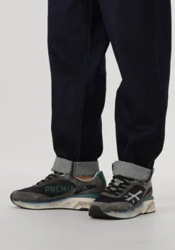 PREMIATA grijze lage sneakers moerun grijs Outlet