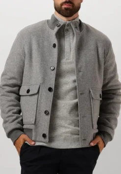 PROFUOMO grijze jack outerw bmbr knit jack grijs New