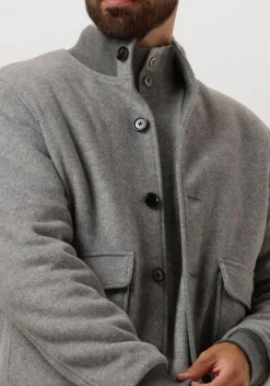 PROFUOMO grijze jack outerw bmbr knit jack grijs New