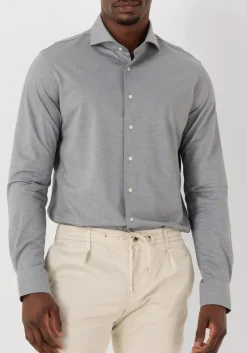 PROFUOMO grijze klassiek overhemd shirt x-cutaway japanese knitted grijs Online