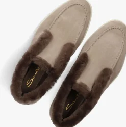 SANTONI grijze instappers sue vacht instapper grijs Online