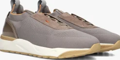 SANTONI grijze lage sneakers flin grijs Outlet
