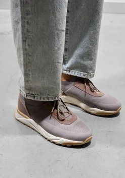 SANTONI grijze lage sneakers flin grijs Outlet