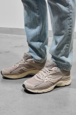 SAUCONY grijze lage sneakers grid jazz 9 grijs