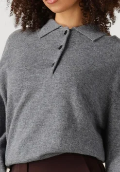 SECOND FEMALE grijze trui vilena knit ls grijs Best