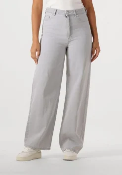 SECOND FEMALE grijze wide jeans denira denim jeans grijs Discount