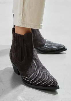 STEFANO LAURAN grijze enkellaarsjes 9706r grijs Online